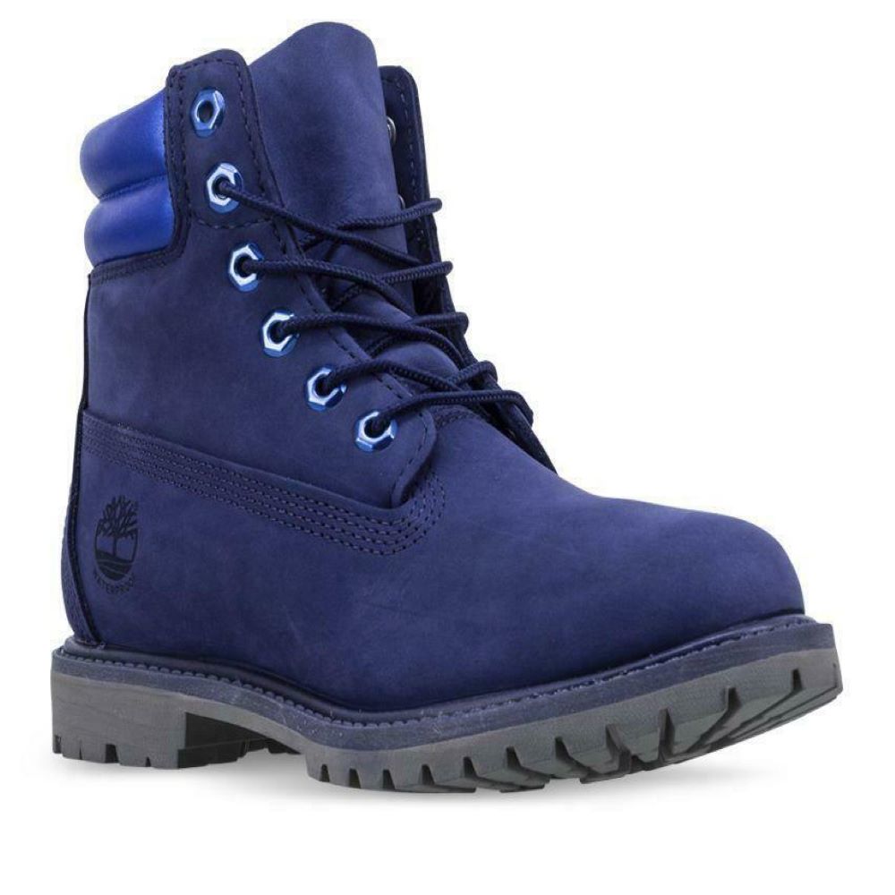 Giày Cổ Cao Nữ - Timberland Waterville 6 Inch Waterproof Boot Patriot Blue Nubuck TB0A25Y4BL