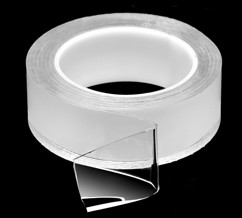 Băng keo 2 mặt Nano siêu dính, siêu chắc chắn, dính trên mọi vật chất, có thể tái sử dụng