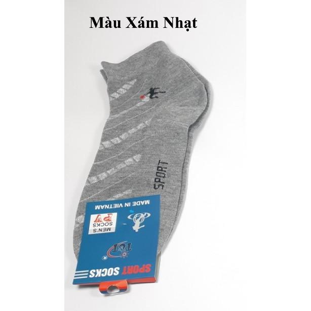 TẤT VỚ NAM CỔ TRUNG In chữ sport trên thân vớ Chất liệu thun cotton Co giãn Thoáng mát Dài 25cm