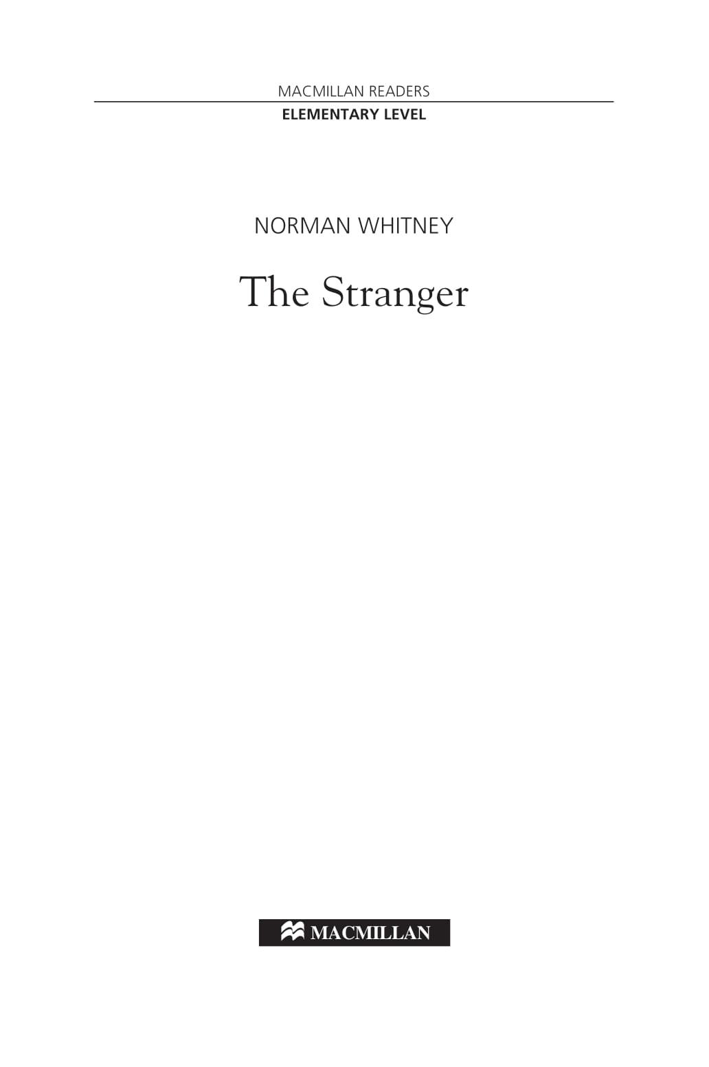 MR Stranger Elementary ( no CD )