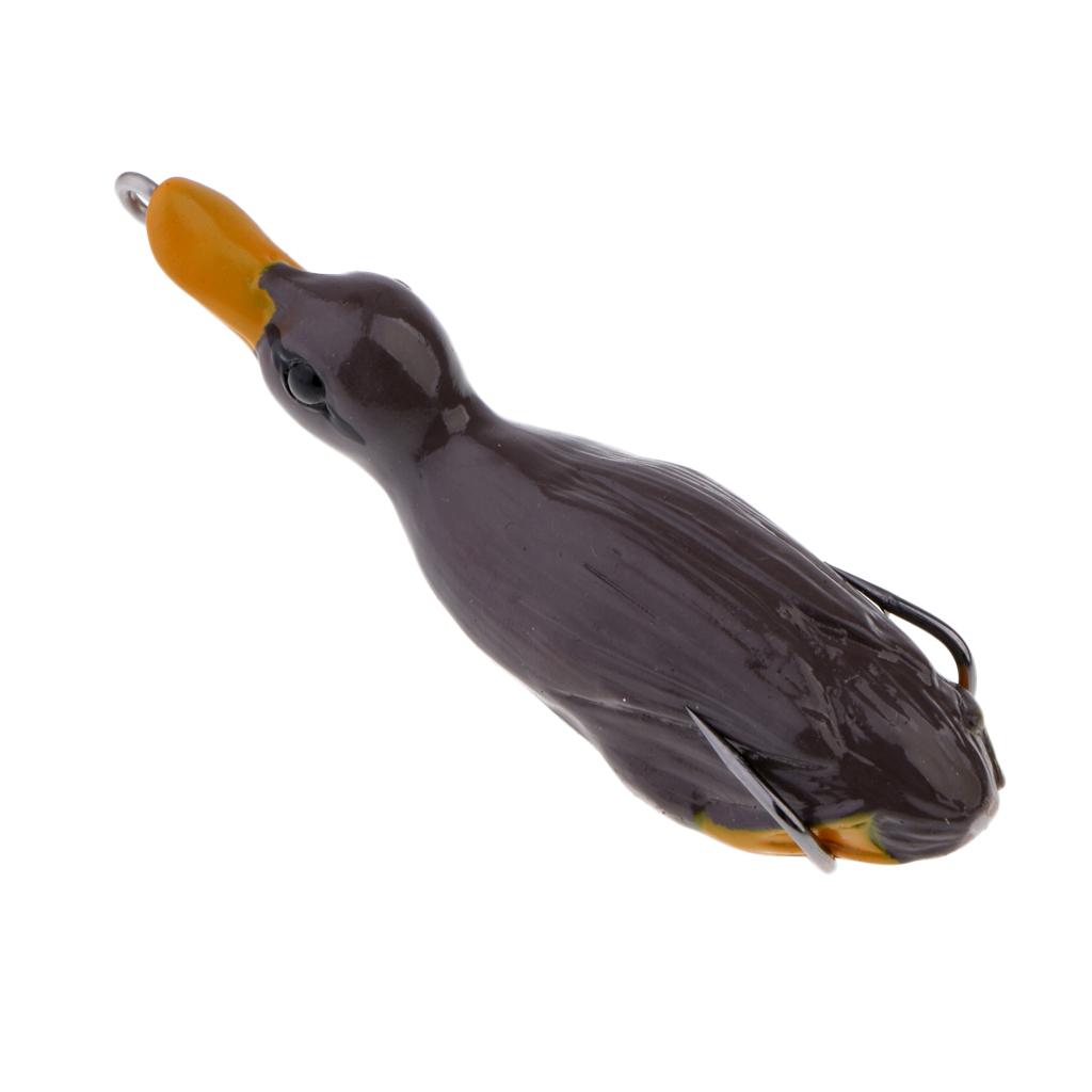 3pcs Duck Design Soft Frog Fishing Lures Artificial Baits Floating Swimbait