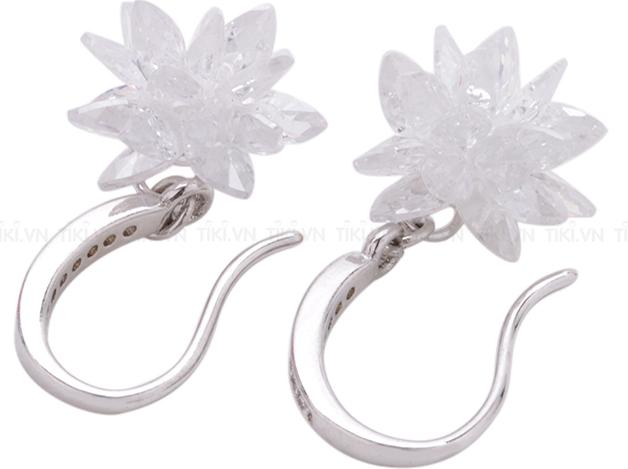 Bông Tai Mạ Bạc Hoa Tuyết