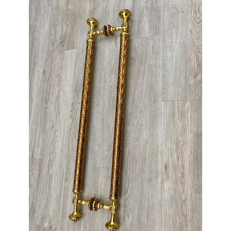 Tay nắm cửa bằng đồng, tay nắm đồng cửa gỗ, cửa kính, thép dài 60cm, 80cm, 1m - EL
