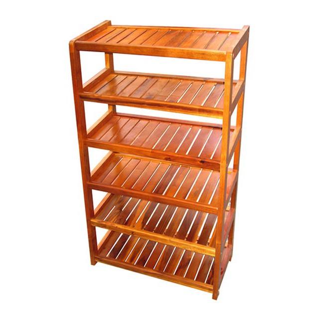 Kệ Giày Dép 6 Tầng Rộng 60cm Gỗ Tự Nhiên 100%
