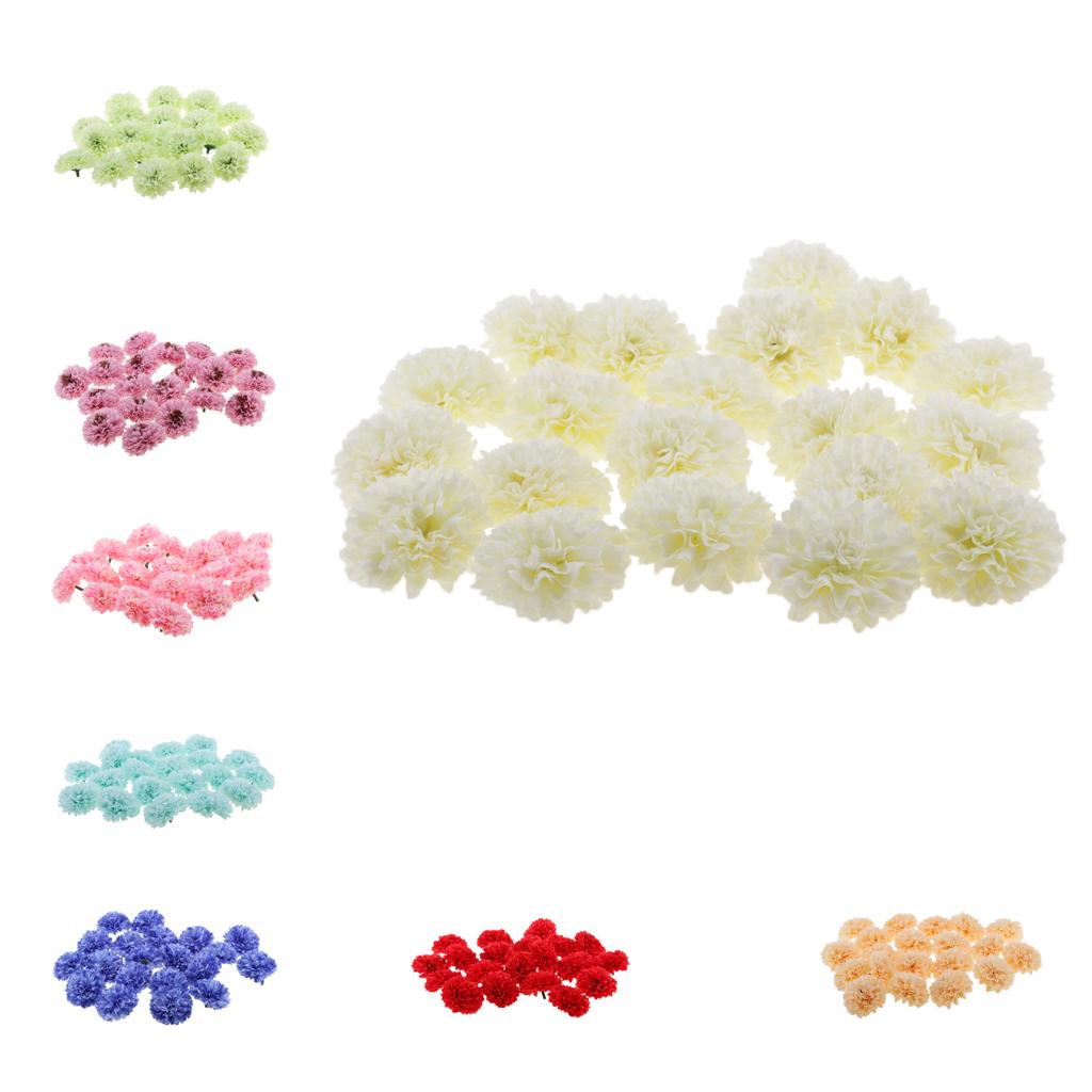 20 piece Chrysanthemum Artificial Silk Flower Head Wedding Decor