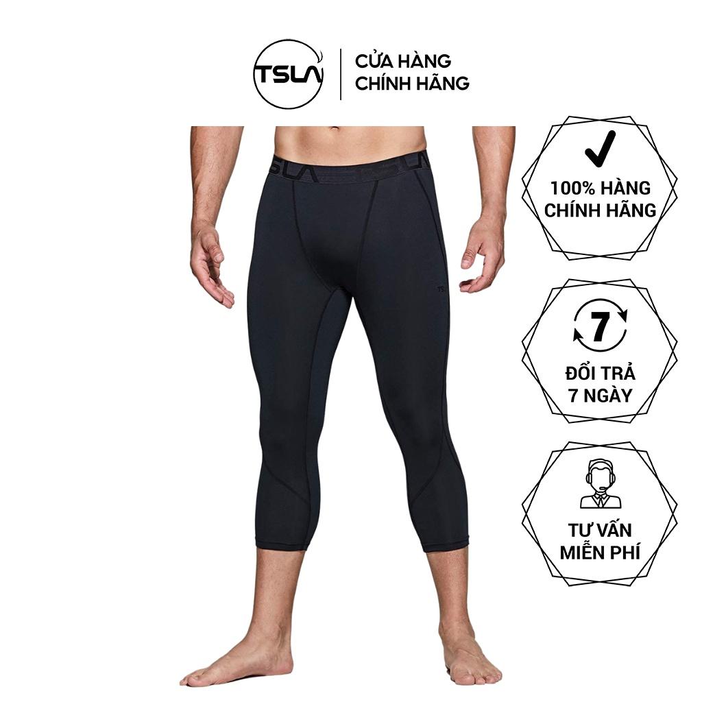 Quần legging Pro Combat thể thao nam bó cơ TSLA dạng lửng co giãn 4 chiều TSL2013