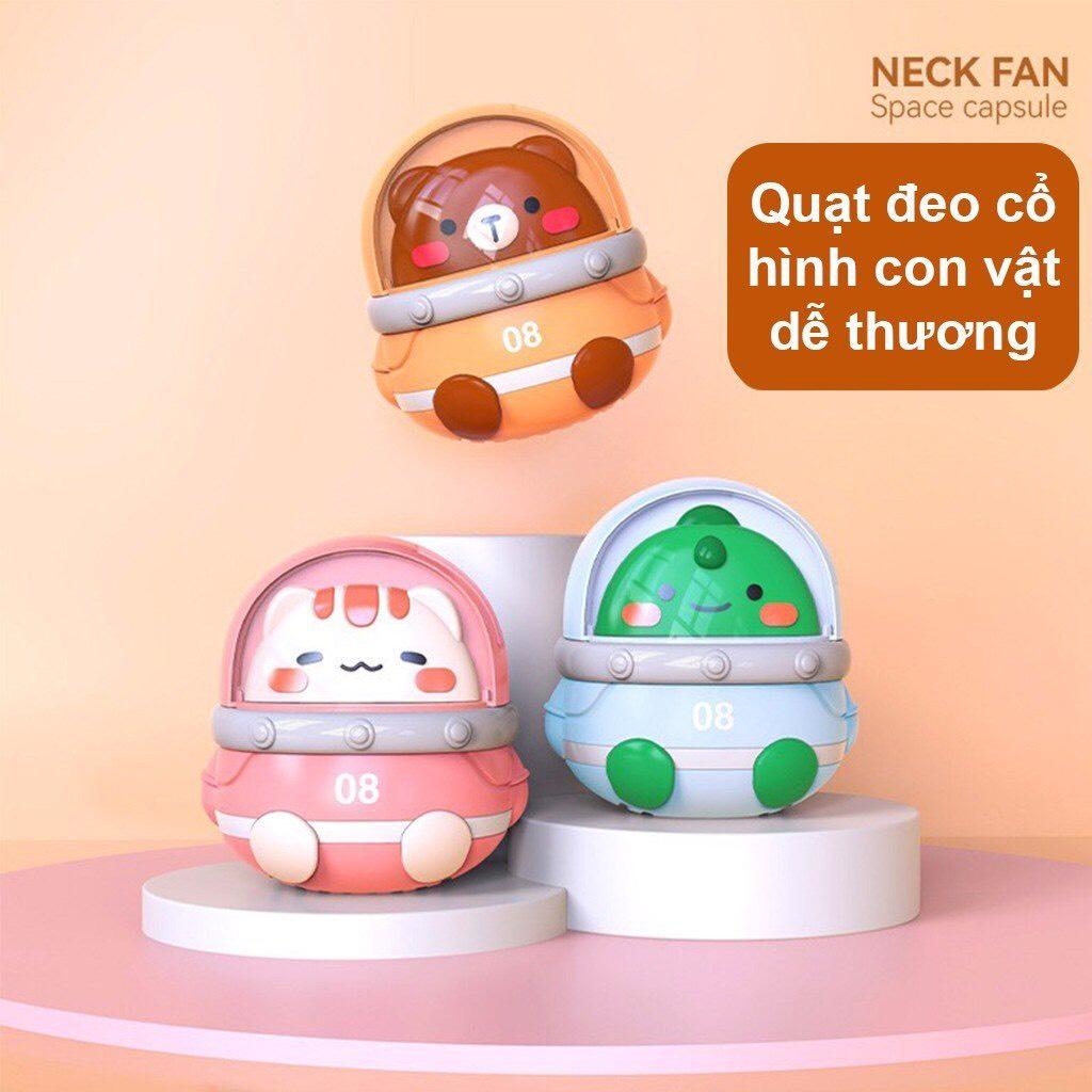 ️HOT SUMMER 2023️ ĐỒ CHƠI QUẠT MINI ĐEO CỔ HÌNH DỄ THƯƠNG NECK FAN KHÔNG CÁNH, SẠC USB NHỎ GỌN, TIỆN LỢI CHO MÙA HÈ
