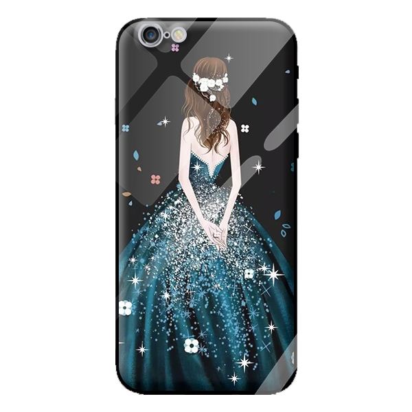 Ốp kính cường lực cho iPhone 6 Plus mẫu công chúa 8 - Hàng chính hãng