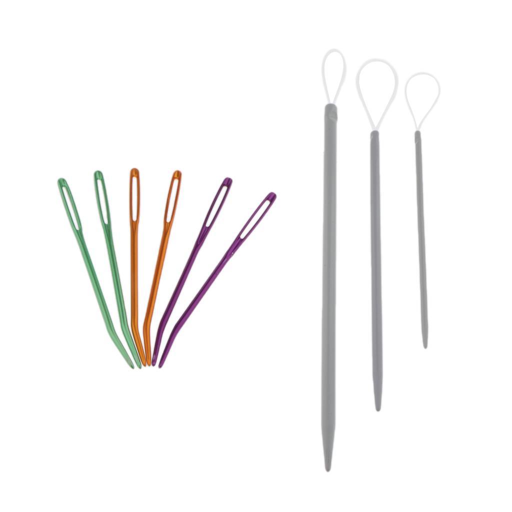 2Set Hand Sewing Knitting Darning Threading Supply & Threader
