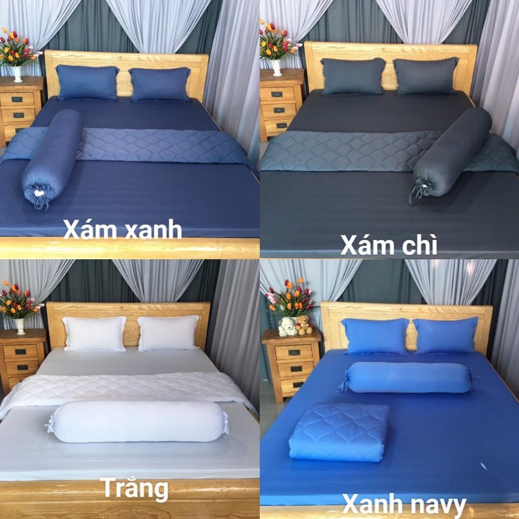 Drap Thun Lạnh - Bộ Ga Thun Hàn Quốc (1 Ga, 3 Áo Gối)