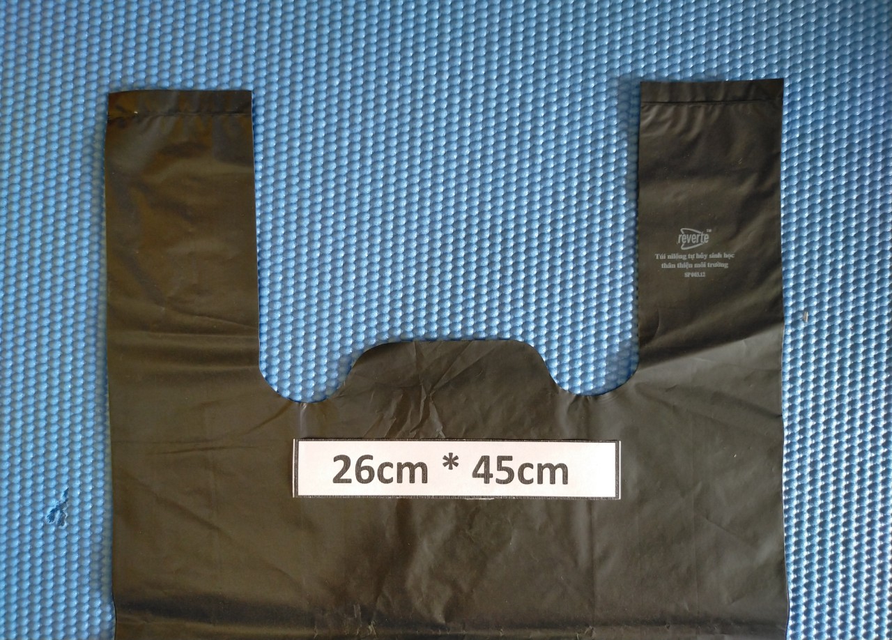 1 Kí Bao Ni Lông Tự Hủy Sinh Học - Kiều Gia - Màu ĐEN- 8 Size / 1 Kilograms Of Bio-degradable Shopping Bags - KieuGia - Color BLACK- 8 Sizes