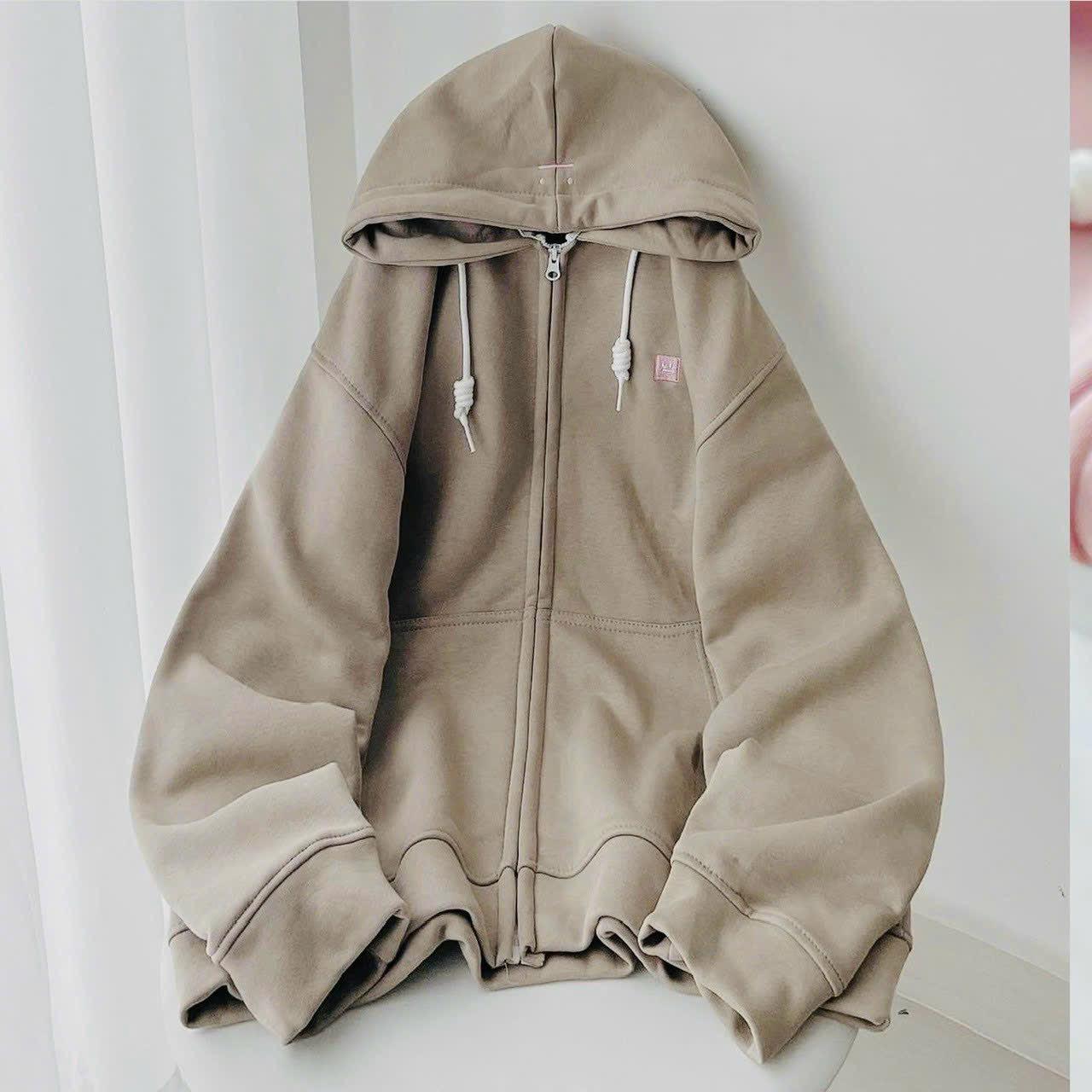 [FREESHIP] Áo Khoác Hoodie Nỉ Nam Nữ Dáng Khóa Kéo Cute Chất Vải Dày Dặn Với Dáng Form Rộng Có Mũ Cá Tính Áo Đẹp Hàng Hot Trend HTM FASHION - Xanh