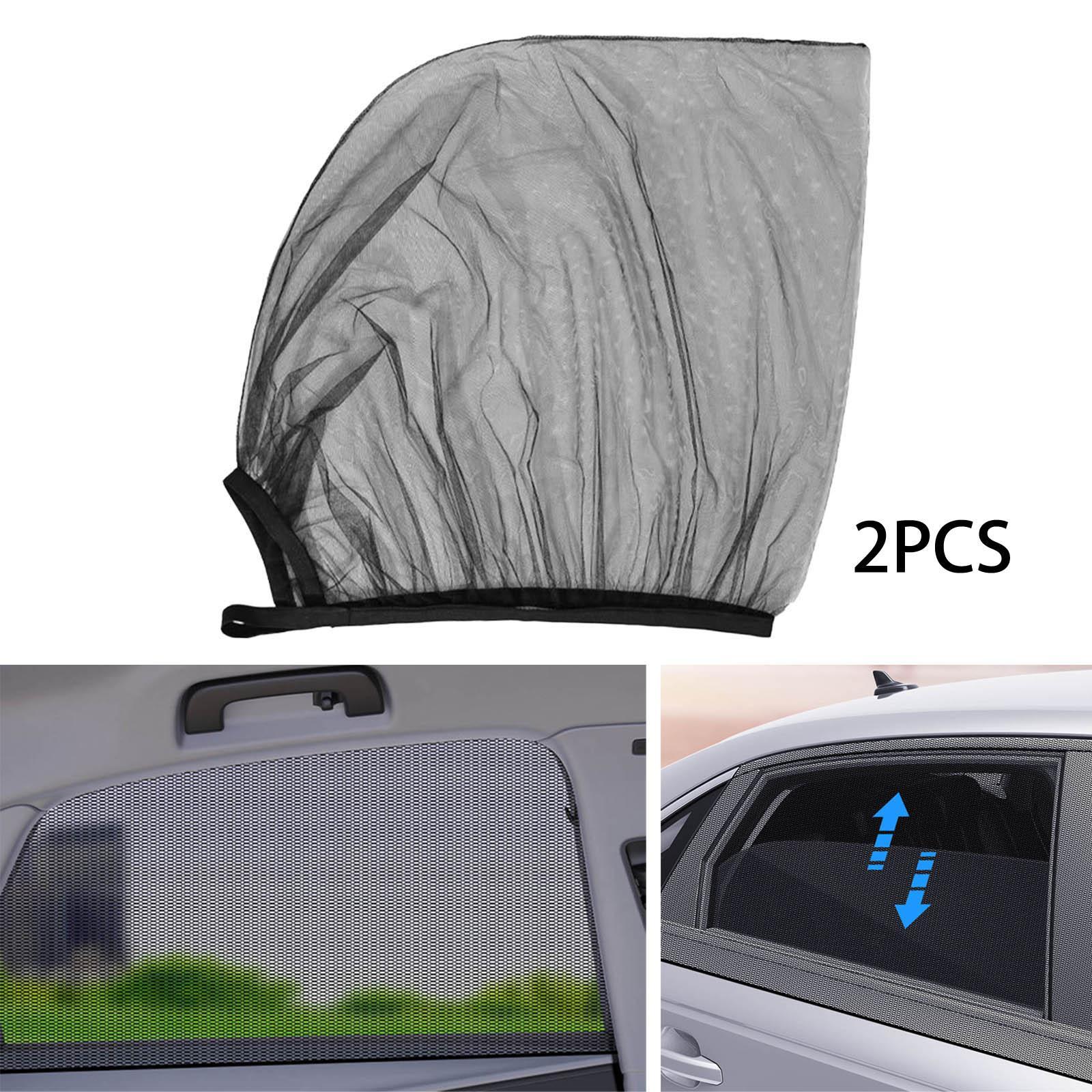 2 Pieces Sunshade Privacy Curtain Block Mesh Car Window for Family Children Baby