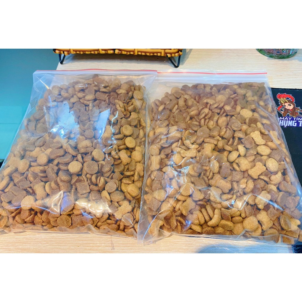 TÚI CHIẾT MIX NHIỀU VỊ GÀ BÒ RAU CỦ CHO CHÓ KÉN ĂN ( TÚI 800G )