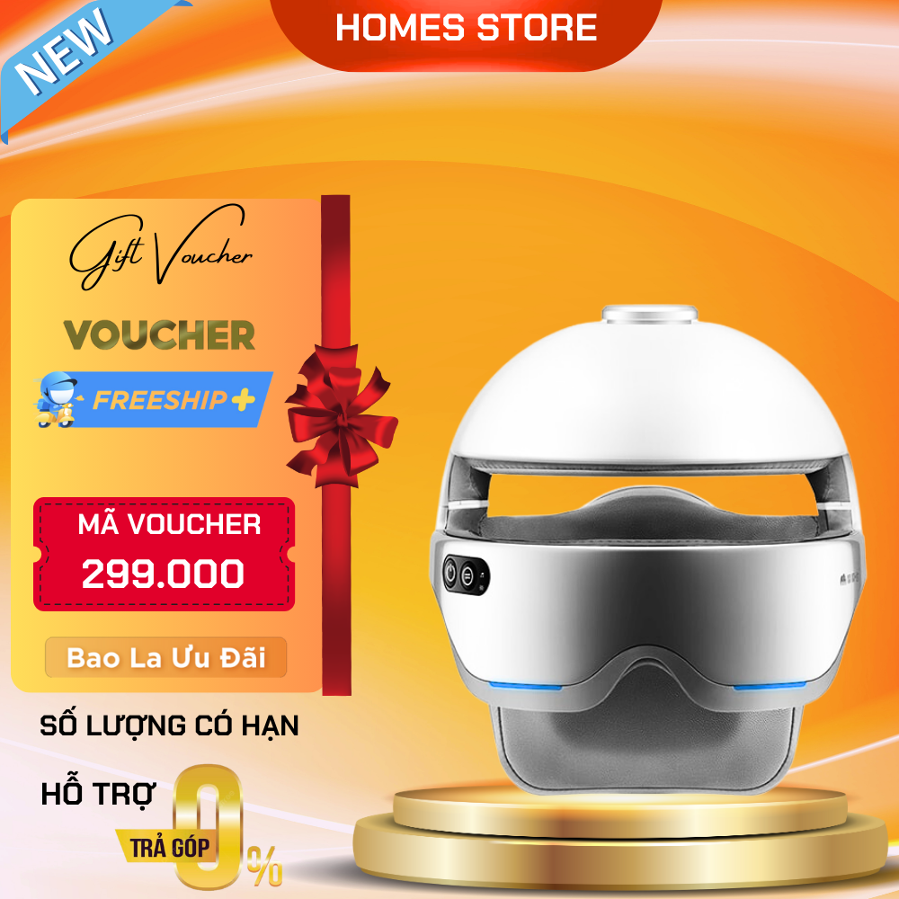 Máy Massage Đầu, Mắt Xiaomi Momoda Sx315 Xoa Bóp 360 Độ, Tích Hợp Nghe Nhạc, Kết Nối App, Công Suất 7.5W - Hàng Chính Hãng