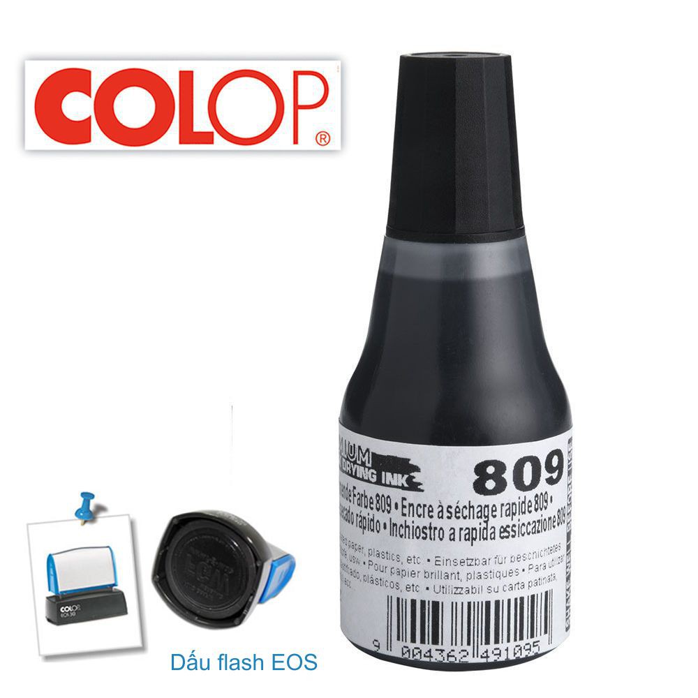 Mực Dấu Đặc Biệt Khô Nhanh Bám chắc Trên Mọi Chất Liệu COLOP 809