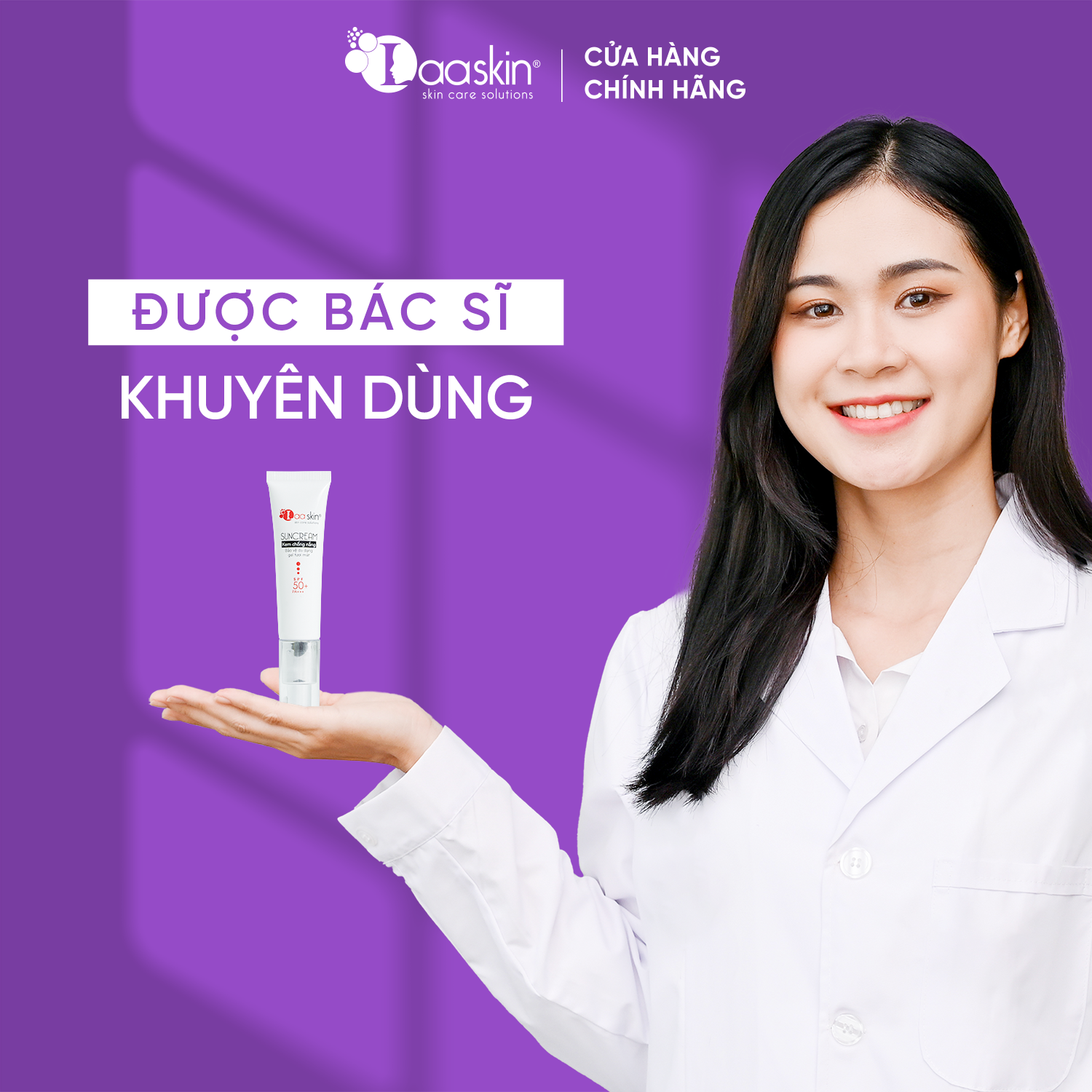 Kem chống nắng Laaskin giúp làn da được bảo vệ chắn chắc dưới ánh nắng mặt trời ngăn ngừa các vết nám da 30g