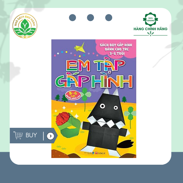 Em tập gấp hình cho bé 5-6 tuổi