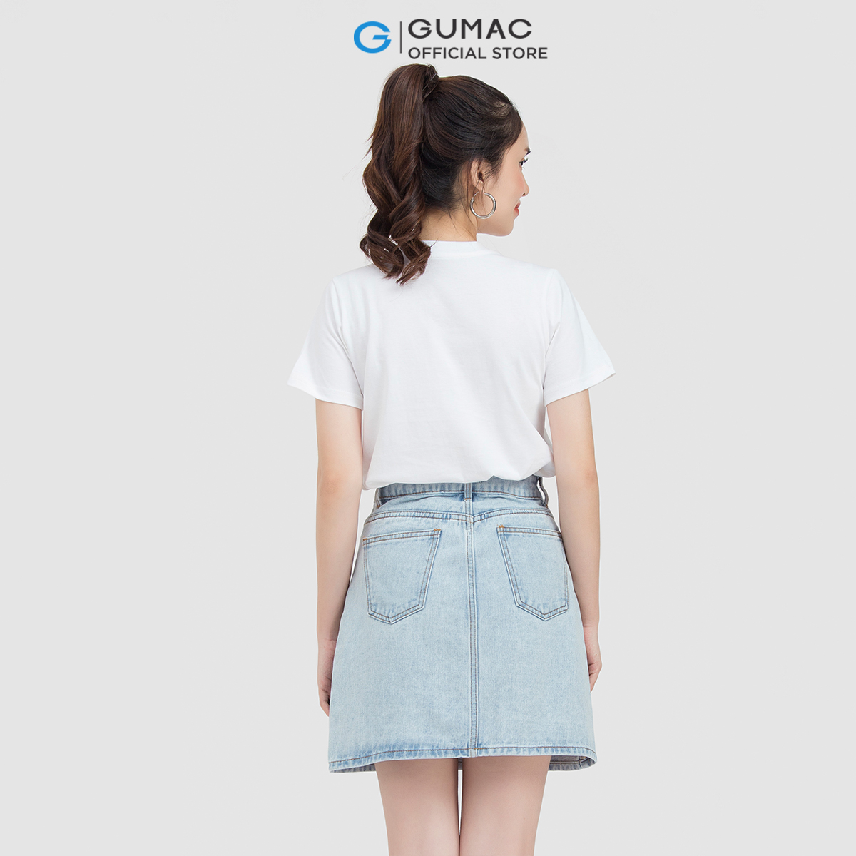 Áo thun nữ GUMAC ATC06018 cổ tròn in chữ