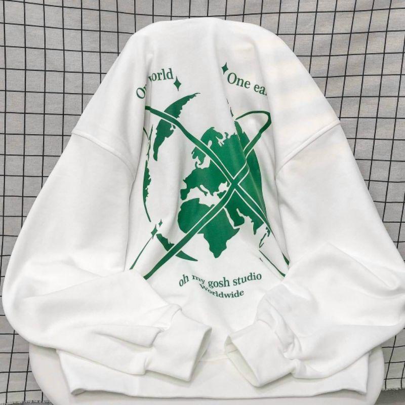 Áo Hoodie nỉ cao cấp in hoạ tiết phối màu_Áo khoác nỉ full zip kéo form rộng nón to bự Ulzzang Unisex nam nữ dễ thương