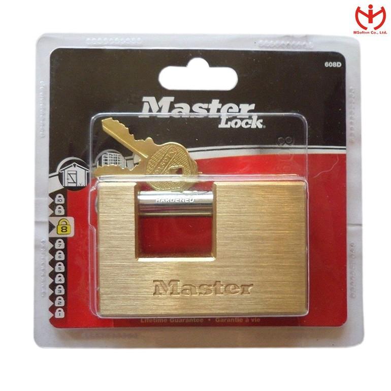 Khóa cầu ngang Master Lock 608 EURD thân đồng rộng 85mm - MSOFT