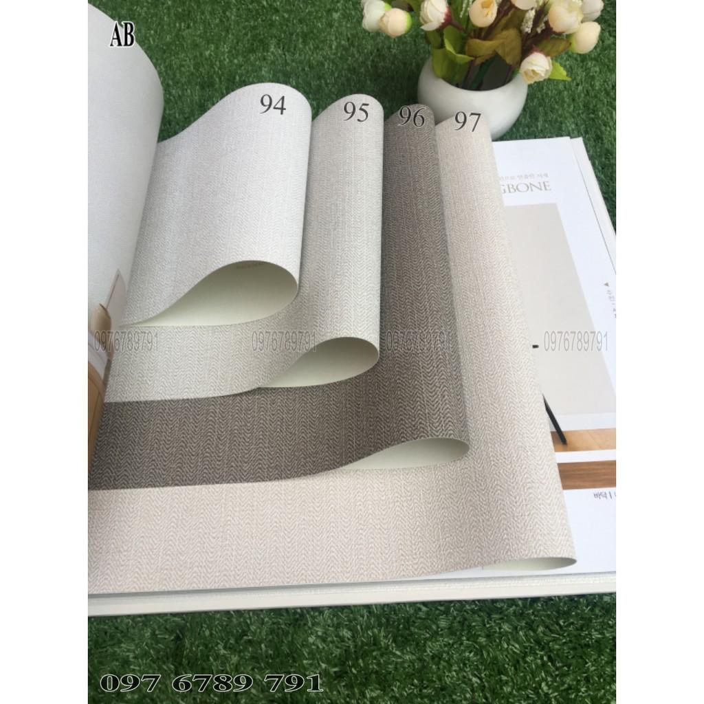 Giấy Dán Tường Phòng Khách Hàn Quốc Cao Cấp AB Khổ 1.06 x 15.6m Nhiều Màu Lựa Chọn