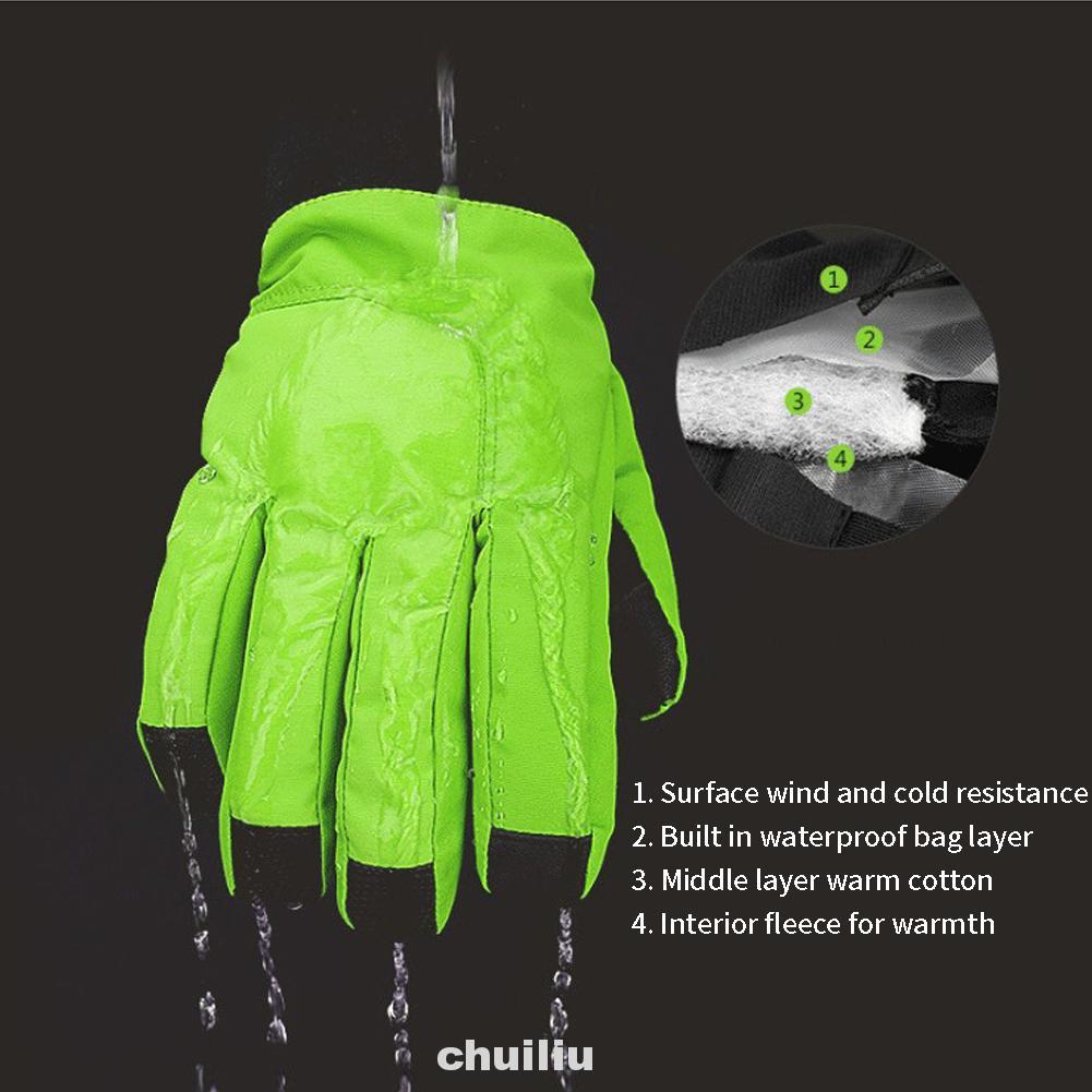 1 Đôi Găng Tay Dày Chống Trượt Cho Người Lớn