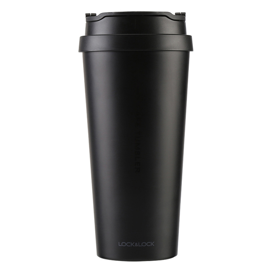 Ly Giữ Nhiệt Bằng Thép Không Gỉ Lock&amp;Lock Clip Tumbler LHC4151BLK (540ml) - Đen