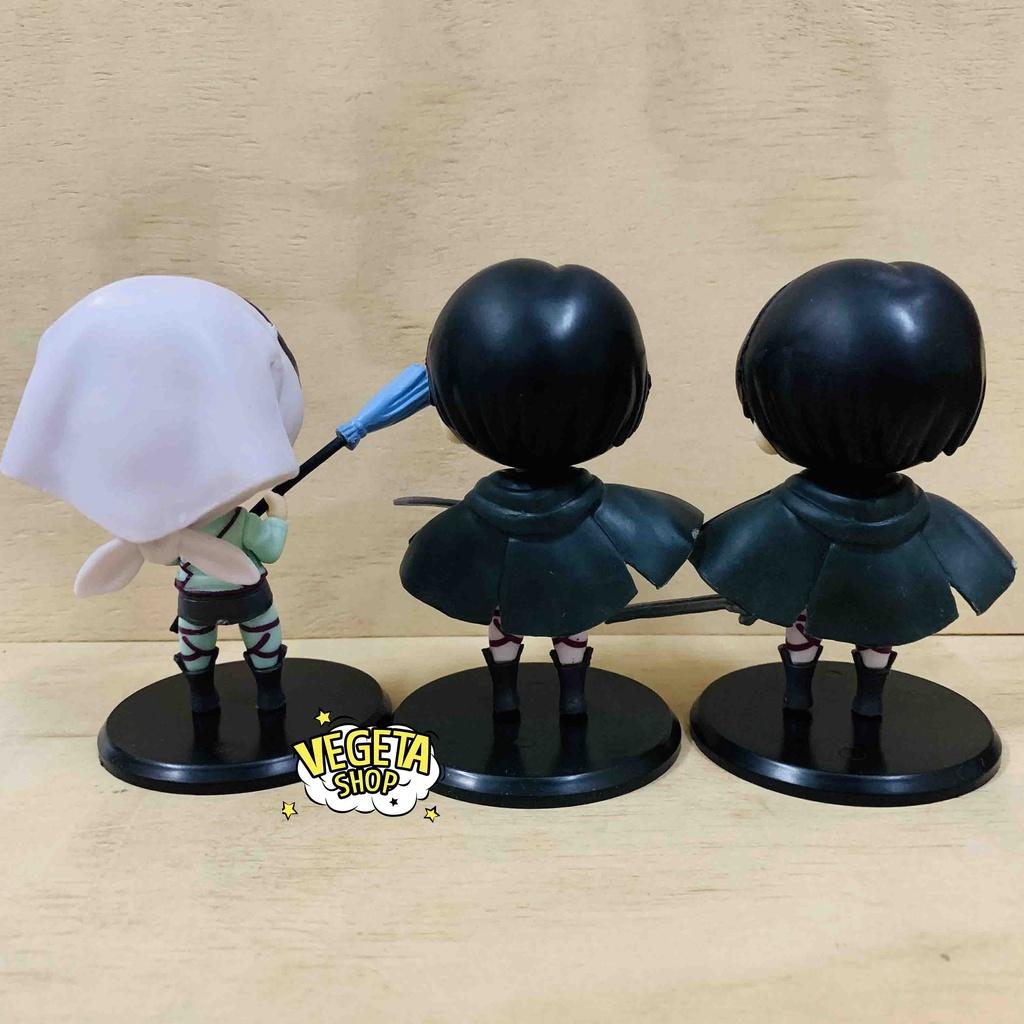 Mô hình Attack On Titan - AOT - Đại chiến Titan - Eren Yeager & Levi Ackerman - Cao 10cm - Attack On Titan - Bán lẻ