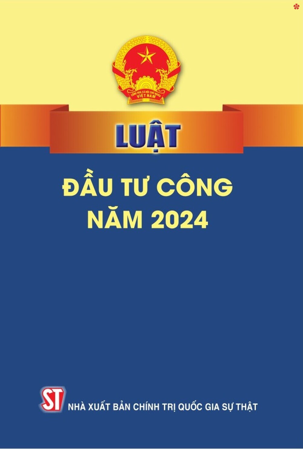 Luật đầu tư công 2024 - bản in 2025