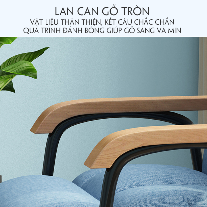 Ghế POANG, ghế sofa êm ái bập bênh thư giãn kích thước 86*56*94 (D*R*C)