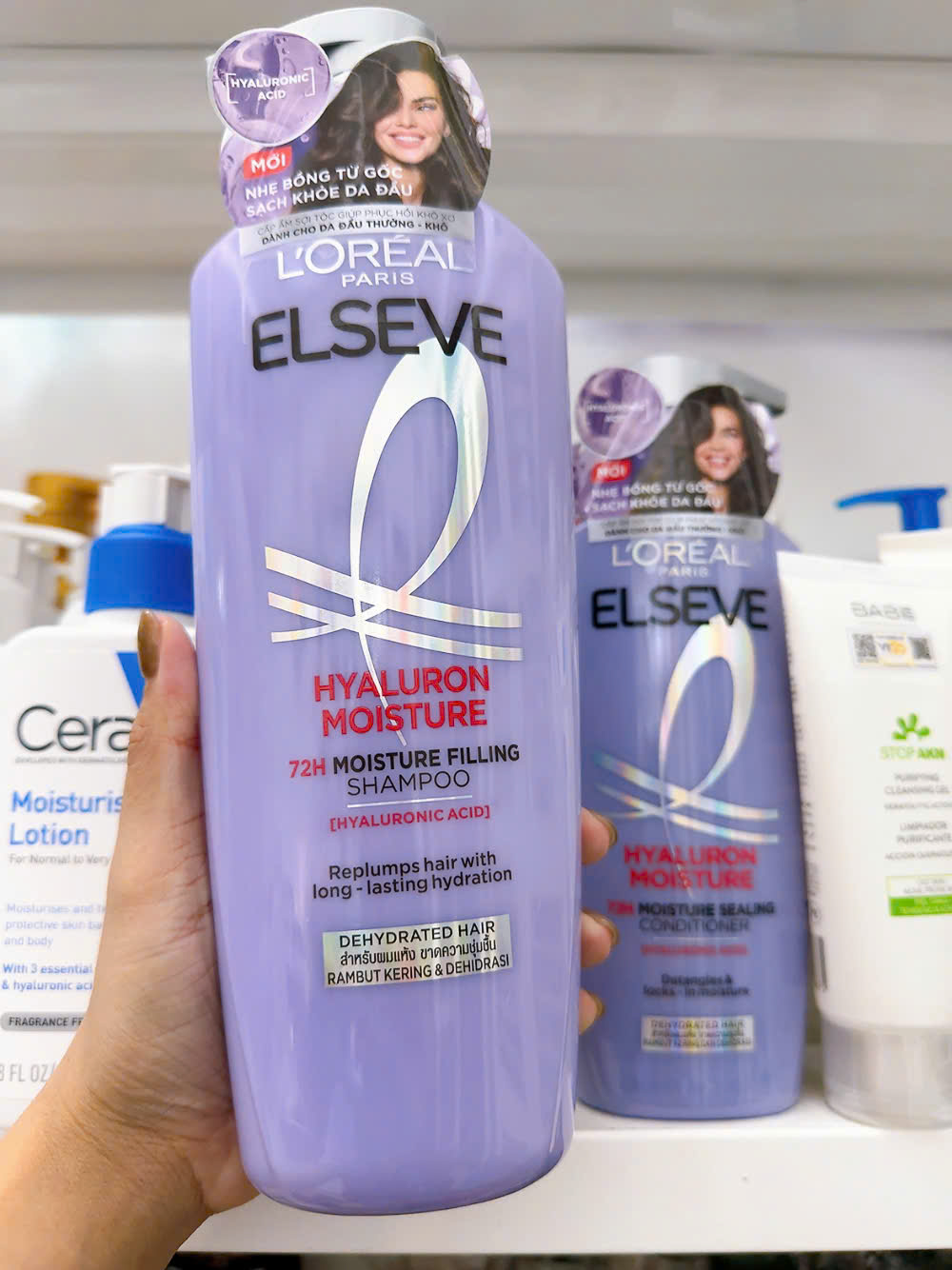 Bộ Gội Xả L'Oreal Tóc Phồng Bồng Bềnh Cho Da Đầu Khô