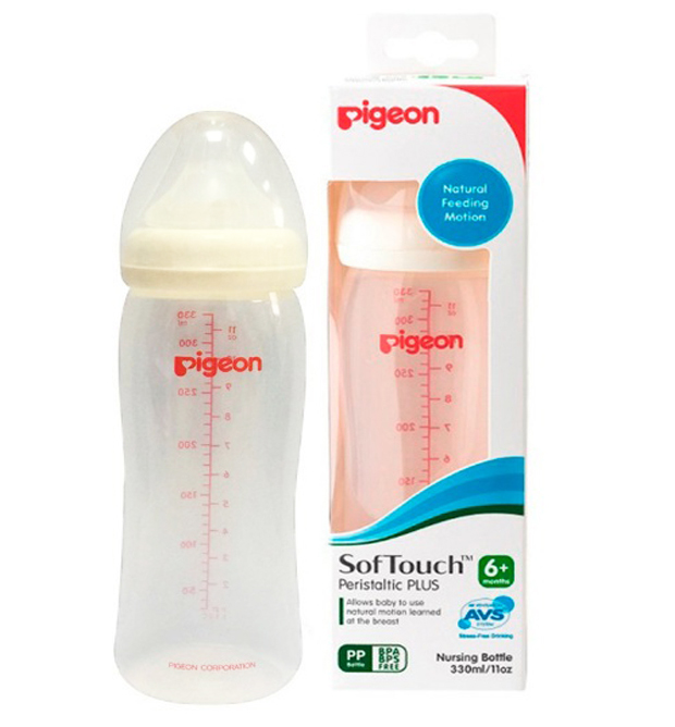 BÌNH SỮA CỔ RỘNG PIGEON PP PLUS 330ml