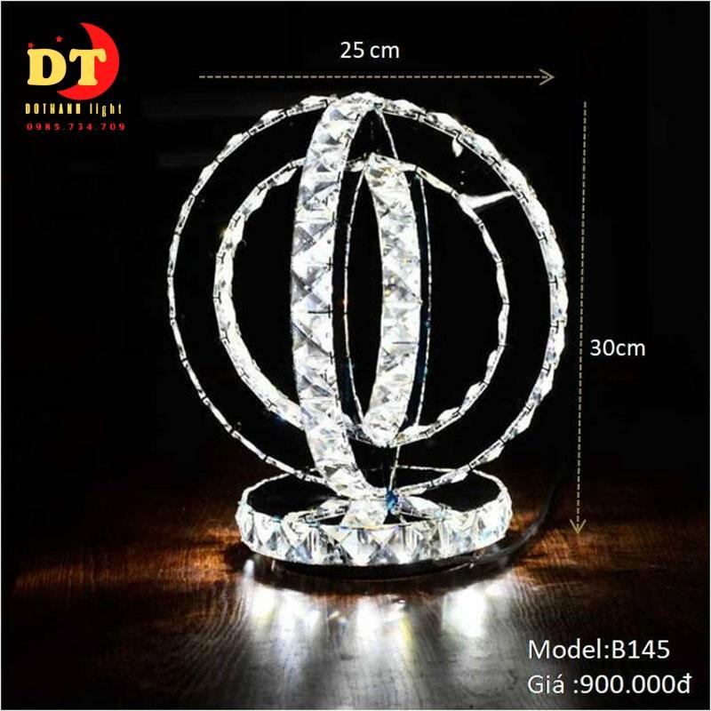 Đèn để bàn ngủ pha lê cao cấp HTLQ bpl