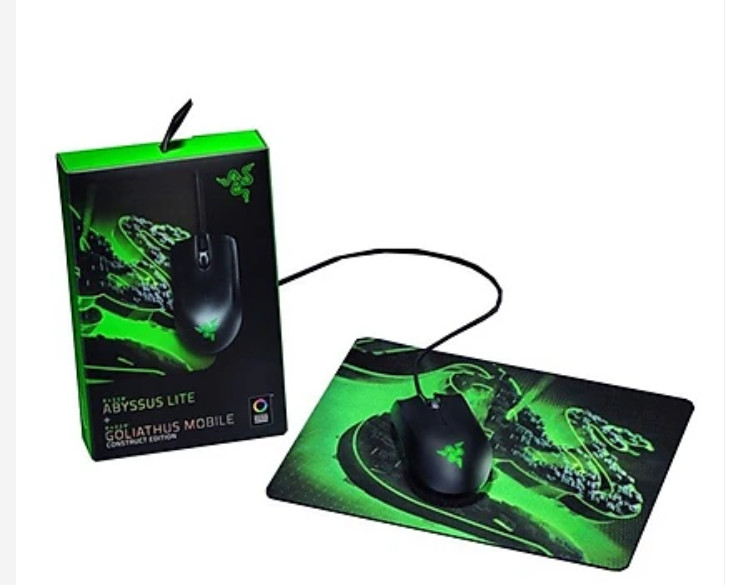 Bộ sản phẩm Razer Abyssus Lite-Razer Goliathus Mobile Construct Edition_RZ83-02730100-B3M1-HÀNG CHÍNH HÃNG