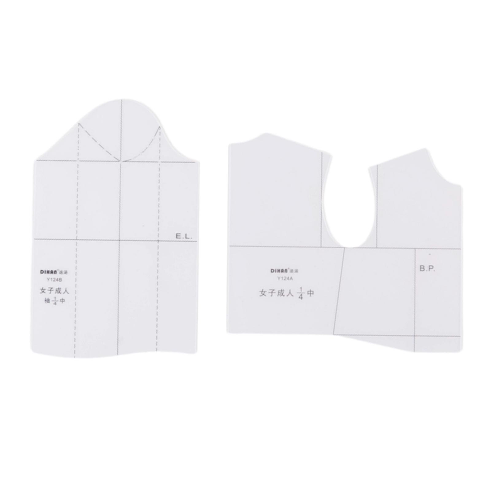 Cloth Design Ruler Sewing Tool, Fashion Ruler for Design Women Fashion Garment Cloth Pattern Making, Dressmaking Pattern Design DIY Clothing