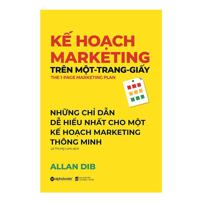 Sách Kế Hoạch Marketing Trên Một Trang Giấy - Alphabooks - BẢN QUYỀN