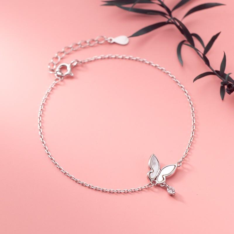 Vòng tay bạc Ý s925 cánh bướm đẹp xinh S4255 - AROCH Jewelry