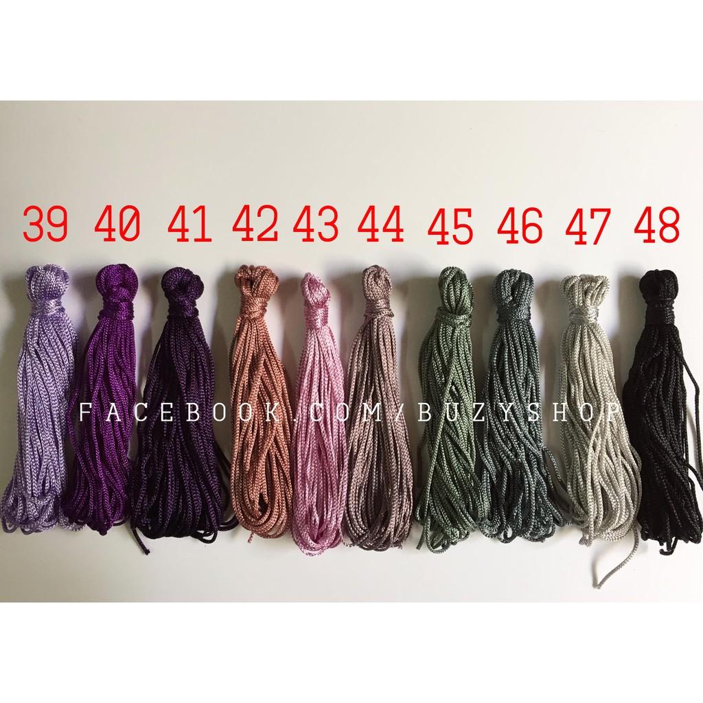 THÊM MÀU MỚI dây cotton thắt vòng 1mm nguyên liệu thủ công