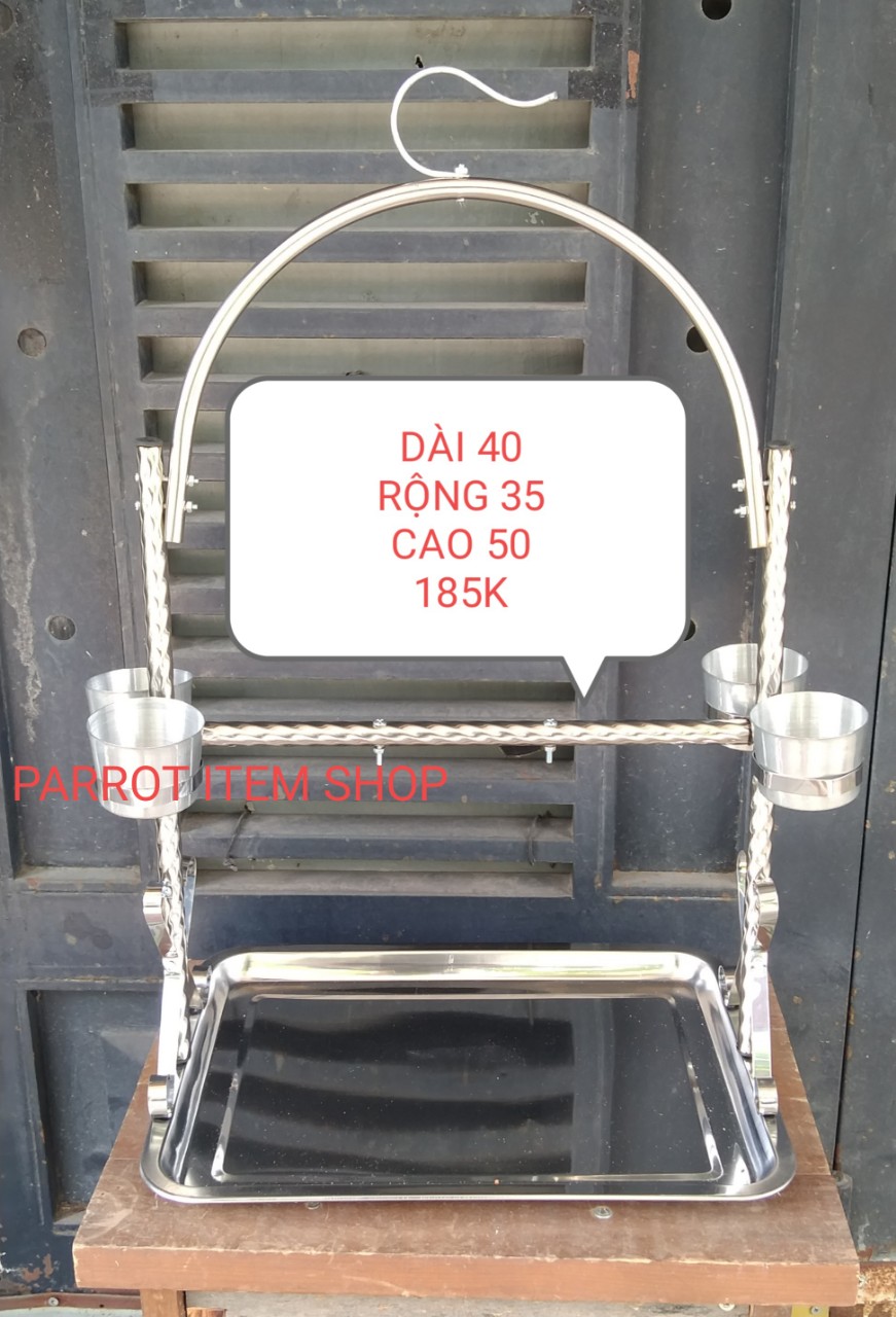 1 cầu đứng cây đậu xoắn size trung (dài 40 rộng 30 cao 50cm) dùng cho chim,Vẹt đứng (chưa có kèm xích)