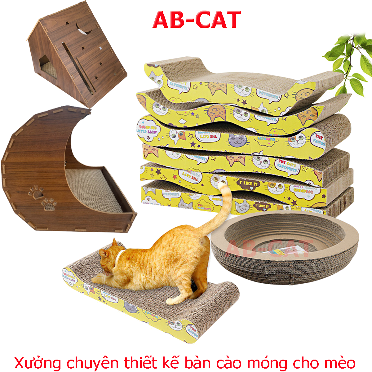 Bàn cào móng cho mèo, bàn cào cho mèo nhiều hình