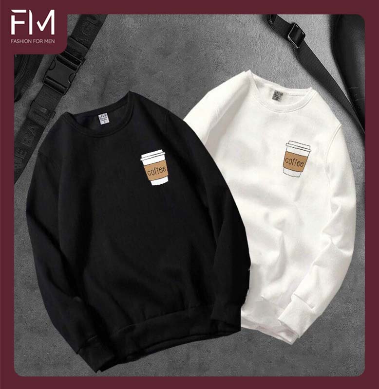 Áo sweater nam nữ form rộng Unisex một màu in hình cá tính Hàn Quốc – FORMEN SHOP – FMGV038