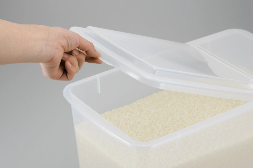 Thùng đựng gạo Pearl Metal 15kg kèm ca đong - Nội địa Nhật Bản