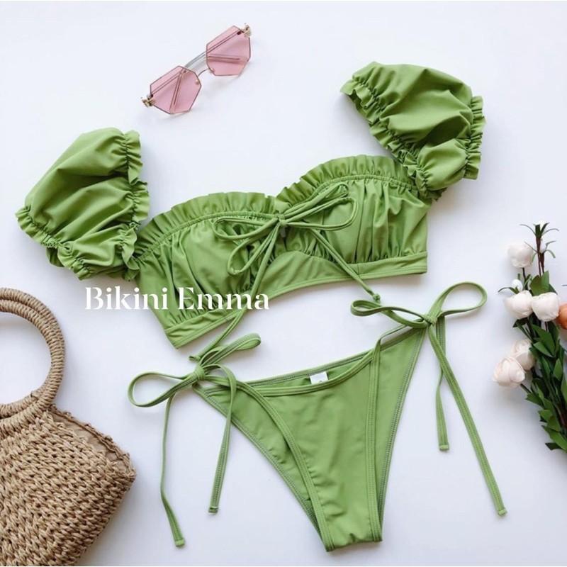 Bikini 2 mảnh tay phồng (hình thật khách mặc)