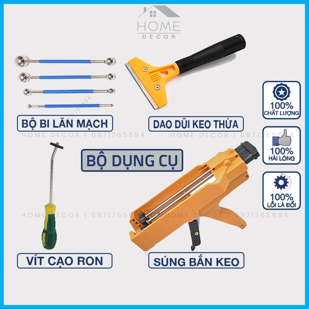 Bộ dụng cụ keo chà ron gạch- dùng để thi công keo chà ron Saveto (4 món thi công Saveto)