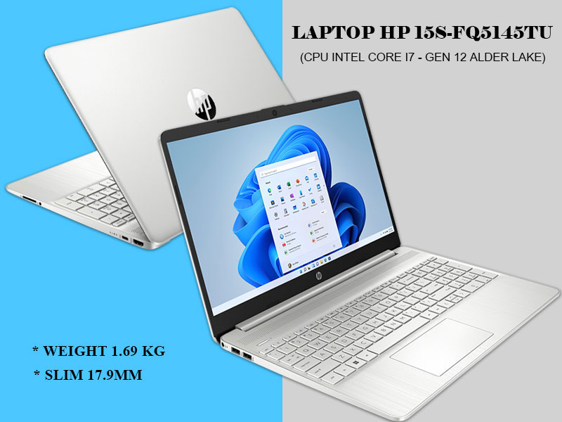 Laptop HP 15s-fq5145TU (76B24PA) (i7-1255U | 8GB | 256GB | Intel Iris Xe Graphics | 15.6' FHD | Win 11) - Hàng Chính Hãng