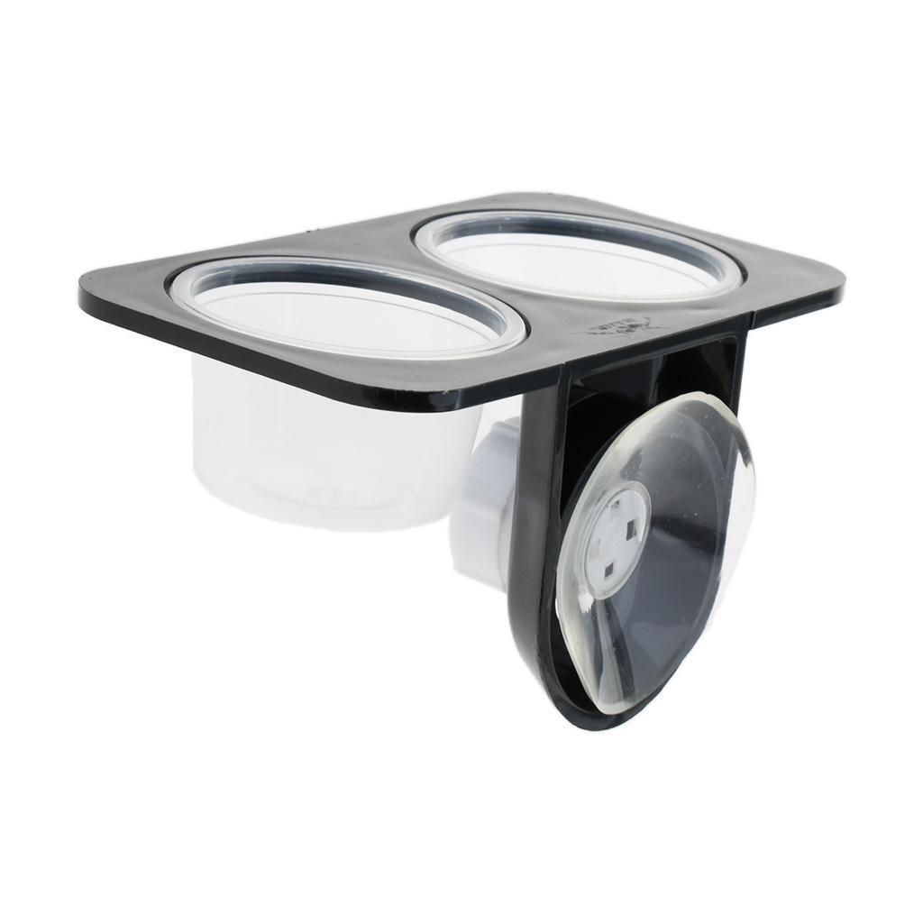 2PCS Insect Spider Reptile Anti-escape Tank Food Water Feeding Bowl Breeding Box