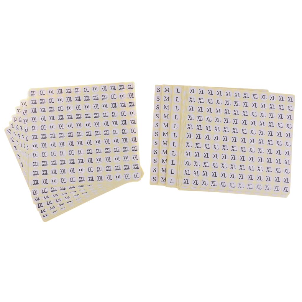 White on Black Round Shape Retail Size Stickers Adhesive 75, Labels Clothing