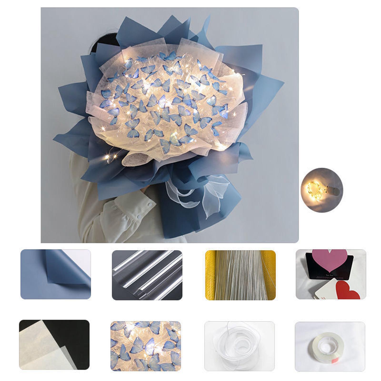 Butterfly Flower Bouquet Arrangement Floral Gift DIY Material Package