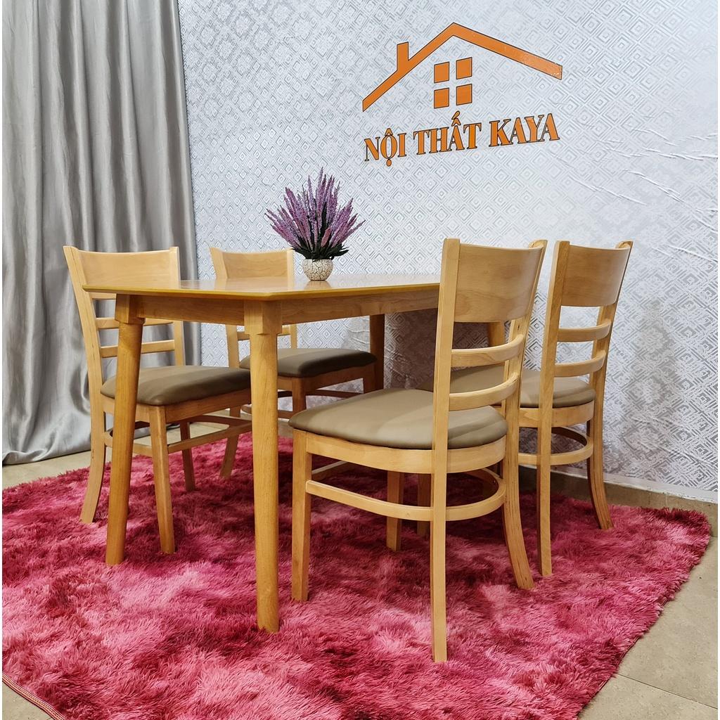 Bộ bàn Lunar 4 ghế Mostar 1m2 (Tự Nhiên)